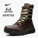Nike Shoes | Nike Realtree Sfb Gen 28 Inch Camo Fauna Brown Combat Boots Mens Sz 7.5 Hunting | Color: Brown | Size: 7.5