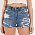 American Eagle Outfitters Shorts | American Eagle Stretch Denim Mom Shorts | Color: Blue | Size: 8