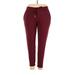 Athletic Works Sweatpants - High Rise: Burgundy Activewear - Women's Size 20