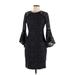 Calvin Klein Casual Dress: Black Damask Dresses - Women's Size 4