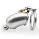 Penis Cage Stainless Steel Locking Chastity Cage Sex Toys Couple Sex Toys Chastity Cage Set (40mm)