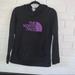 The North Face Tops | North Face Logo Pullover Hoodie M Women Purple | Color: Black/Purple | Size: M