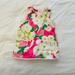 Lilly Pulitzer Dresses | Lilly Pulitzer Pink Floral A-Line Dress Sleeveless Size 18-24 Months | Color: Pink/White | Size: 18-24mb