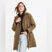Madewell Jackets & Coats | Madewell Eldridge Zip Coat In Insuluxe Fabric | Color: Brown | Size: Xs