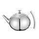 Stovetop Teapot Stainless Steel Tea Kettle Teapot Tea Kettle Stovetop Water Kettle with Strainer for Home Restaurant Hot Water Kettle (Silver 2L)