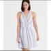 American Eagle Outfitters Dresses | American Eagle Striped Halter Dress | Color: Blue/White | Size: M