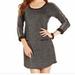 Jessica Simpson Dresses | Jessica Simpson Metallic Black Beaded Sleeve Dress | Color: Black/Silver | Size: M