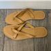 Madewell Shoes | Madewell The Boardwalk Risa Flip Flops In Desert Camel Size 10.Like New. | Color: Tan | Size: 10