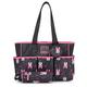 Disney Minnie Mouse 4-Piece Allover Print Diaper Bag Set - Black, one Size