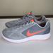 Nike Shoes | Nike Women’s Revolution 3 Gray Orange Running Shoes Lace Up Size 9.5 | Color: Gray/White | Size: 9.5