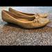 Nine West Shoes | Nine West Size 8 Gold Shoes With Kitten Heel | Color: Gold | Size: 8