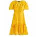 J. Crew Dresses | J. Crew Cotton Voile Tiered Button Down Beach Dress In Sunny Yellow Size S | Color: Yellow | Size: S