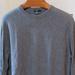 J. Crew Sweaters | J Crew Gray Crew Neck Sweater Cashmere Cotton Blend Size Xl Machine Washable Euc | Color: Gray | Size: Xl