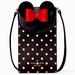 Kate Spade Bags | Nwt Disney X Kate Spade New York Minnie Mouse North South Flap Phone Crossbody | Color: Black/Red | Size: Os