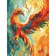 Paint by Numbers Flame 24x32in Paint by Numbers for Adults Beginners DIY Crafts for Adults Art Painting Kit Acrylic Pigment Drawing Paintwork Phoenix Paint by Numbers Kit for Home Decor
