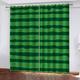 Blackout Curtains For Bedroom - 3D Green Stripe Print Printed Thermal Curtains For Living Room Eyelet 86 Inch Drop, Ultra Soft Microfiber Thermal Drapes For Nursery, 2 Panels Window Treatments