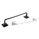 2 Pieces Towel Rail Hanger Towel Bars Wall Mounted Towel Rack Suction Cup Towel Holder Storage Rack Wall-mounted Towel Racks Towel Shelf Rack Single Bar Towel Rack Towel Rod Shelf (White 34X7CM)