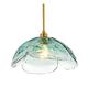 Modern Chandelier Elegant Flower Shade Pendant Light Retro Clear Flowers Lampshade Glass Chandelier Lighting Fixtures for Kitchen Island Clothing Stairwell Dining Room Bedroom Hanging Lamp ( Color : B