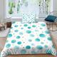 Tizhweqo Dots Super King Duvet Cover Dots Bedding Sets Soft Microfibre 3D Printed Polka Dot Quilt Cover with 2 Pillowcases with Zipped Closure C6257