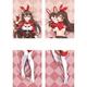 Anime Pillow Case Genshin Impact Pillow Case Amber Body Pillow Case Cover Dakimakura Peach Skin Pillowcase Fashion Printed Pillow Case Cover（C）(Size:160cm)