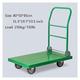 Platform Truck Metal Hand Truck with Foldable Handle and Universal wheels for Iron Items Transport Platform Push Trolley Cart Multi-size Push Hand Cart (Size : 80 * 50)