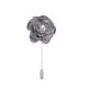 KEAAN 4.5 * 9CM 15/30PCS Guaze Chiffon Flower Silver Satin Flower Lapel Pin Badge Flower Corsage Satin Rose Flower/Rose Lapel Pin Brooch Pin