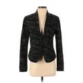 Ann Taylor LOFT Jacket: Black Tweed Jackets & Outerwear - Women's Size 4