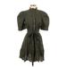 Gap Casual Dress - Shirtdress: Green Dresses - Women's Size Small