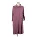 J.Jill Casual Dress - Midi Cowl Neck Long sleeves: Burgundy Dresses - Women's Size Medium