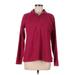 Eddie Bauer Fleece Jacket: Red Animal Print Jackets & Outerwear - Women's Size Medium