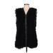 Lucca Couture Faux Fur Vest: Black Jackets & Outerwear - Women's Size Large