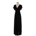 Gap Casual Dress - Maxi: Black Solid Dresses - Women's Size X-Small