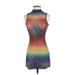 Shein Casual Dress - Mini: Blue Tie-dye Dresses - Women's Size 2