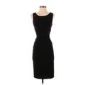 Norma Kamali Casual Dress - Bodycon Boatneck Sleeveless: Black Solid Dresses - Women's Size X-Small