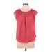 LC Lauren Conrad Sleeveless Blouse: Red Tops - Women's Size Medium