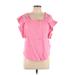 Olivia Mark Bodysuit: Pink Tops - Women's Size Large