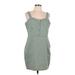 No Boundaries Casual Dress - Mini: Green Dresses - Women's Size X-Large