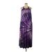 Lane Bryant Casual Dress - Maxi: Purple Graphic Dresses - New - Women's Size 30 Plus
