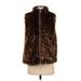 J.Crew Faux Fur Vest: Brown Jackets & Outerwear - Women's Size Small