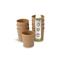 BIOZOYG 50 Stück Riffelbecher 100 ml / 4 oz Espresso Pappbecher, ungebleicht braun, Einwegbecher, Nachhaltig, Biologisch Abbaubar, Einwegbecher