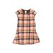 Janie and Jack Dress - Popover: Brown Grid Skirts & Dresses - Size 4Toddler