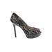 Guess Heels: Black Baroque Print Shoes - Women's Size 8 1/2