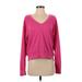 Michael Stars Sweatshirt: Pink Tops - Women's Size Small