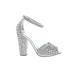 Giuseppe Zanotti Heels: Silver Shoes - Women's Size 35.5