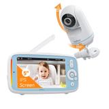 5" Video Baby Monitor, Non-WiFi Needed Baby Monitor, Lullabies, Temperature Sensor, Sound Detection, Night Vision, VOX Function