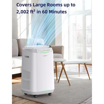 OxyPure ZERO Smart Air Purifiers, ZERO Waste & ZERO Filter Replacements, Up to 2002 Sq.Ft. 30°, 60°, 90° Vents, 6 Fan Speeds
