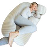 Pregnancy Pillows, U-Shape Full Body Pillow -Removable Jersey Cotton Cover Pregnancy Pillows Body Pillows, Maternity Pillow