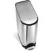 40 Liter / 10.6 Gallon Dual Compartment Butterfly Lid Kitchen Recycling Step Trash Can, Brushed Stainless Steel