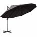 14ft Patio Umbrella Double-Sided Outdoor Market Extra Large Umbrella with Crank, Cross Base for Deck, Lawn, Backyard and Pool