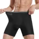 Boxer en coton pour homme sous-vêtement à jambes longues sans couture short sexy culotte